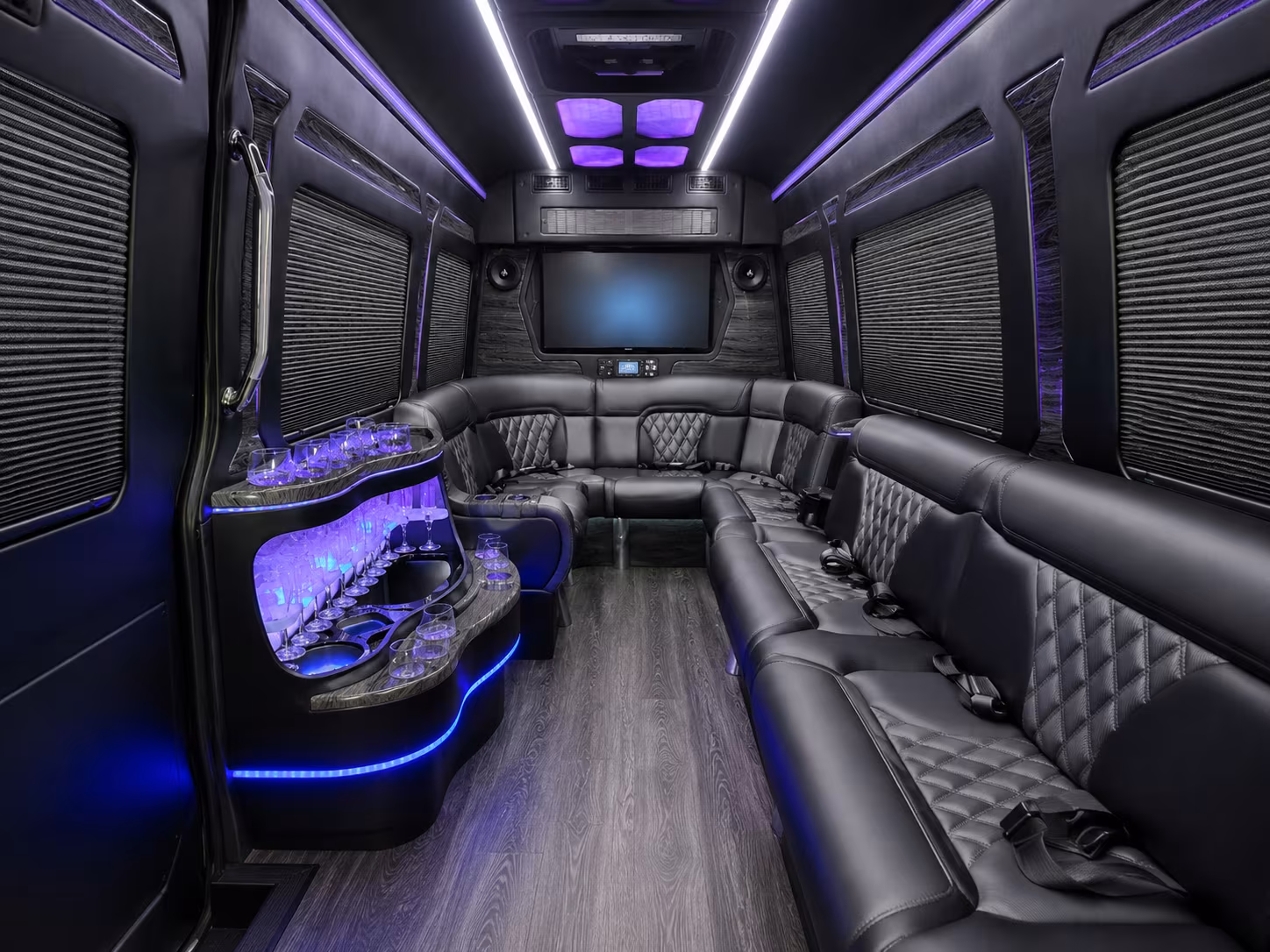 parker prom transportation onboard seating